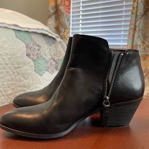 Frye Black Zip Booties